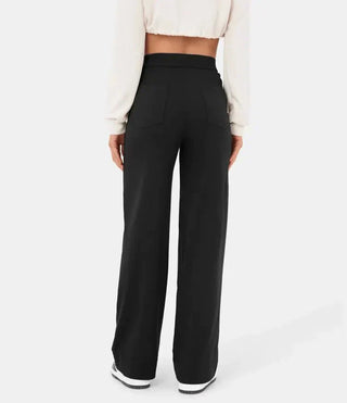 Palazzo Hose für Damen - Luftiges weite Hose mit Knopfleiste für Sommer