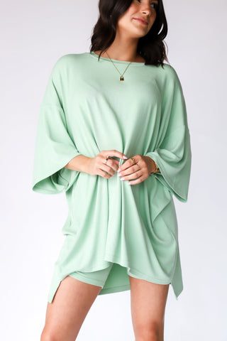 Zweiteiler für Damen - Bequemes Sommerset mit T-Shirt & Sweatshorts
