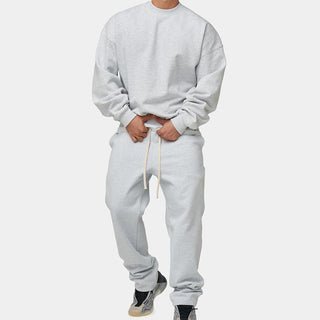 Ganti loungewear | Plain Casual Zweiteiliges Set mit übergroßem Sweatshirt und passender Jogginghose für Männer