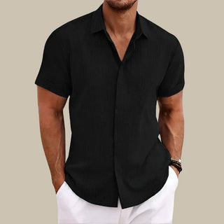 Garrix Shirt | Casual Herrenbluse mit kurzen Ärmeln