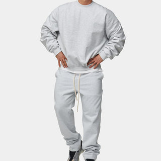 Ganti loungewear | Plain Casual Zweiteiliges Set mit übergroßem Sweatshirt und passender Jogginghose für Männer