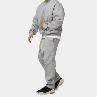 Ganti loungewear | Plain Casual Zweiteiliges Set mit übergroßem Sweatshirt und passender Jogginghose für Männer