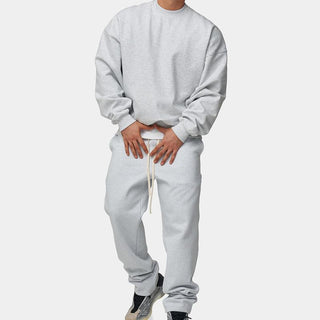 Ganti loungewear | Plain Casual Zweiteiliges Set mit übergroßem Sweatshirt und passender Jogginghose für Männer