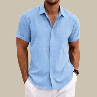 Garrix Shirt | Casual Herrenbluse mit kurzen Ärmeln