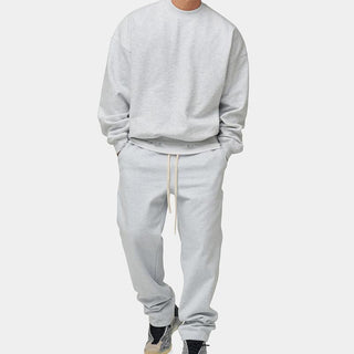 Ganti loungewear | Plain Casual Zweiteiliges Set mit übergroßem Sweatshirt und passender Jogginghose für Männer