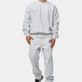 Ganti loungewear | Plain Casual Zweiteiliges Set mit übergroßem Sweatshirt und passender Jogginghose für Männer