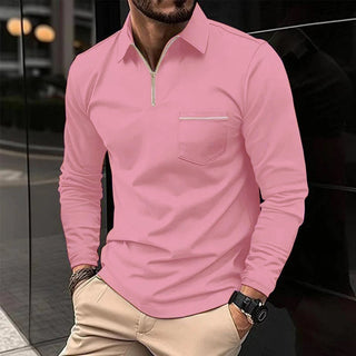 Premium Langarm Poloshirt für Herren