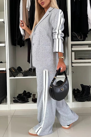 Zweiteiler für Damen - Lässige Blazer mit Jogginghose für Freizeit