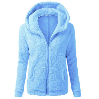 Fleecejacke - Warme Fleecejacke mit Kapuze für Damen