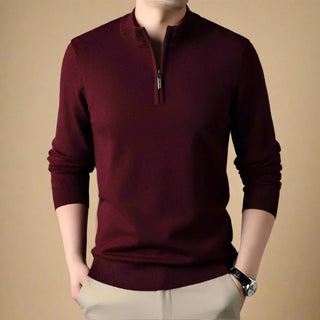 Troyer - Casual Strick Pullover mit Zip für Herren