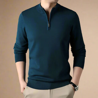 Troyer - Casual Strick Pullover mit Zip für Herren
