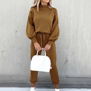 Zweiteiler für Damen - Luxus Joggingset mit Pullover und Hosen