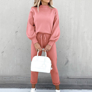Zweiteiler für Damen - Luxus Joggingset mit Pullover und Hosen