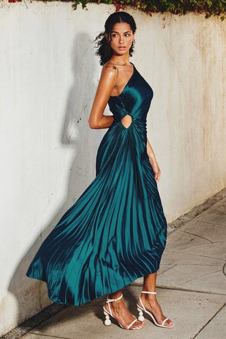 Abendkleid für Damen - Elegantes One-Shoulder Brautjungfernkleid