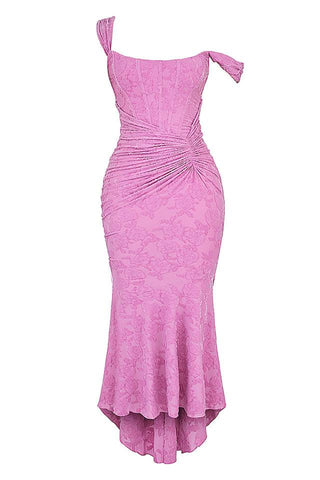 Abendkleid für Damen - Elegantes Midikleid mit Raffung für Hochzeiten