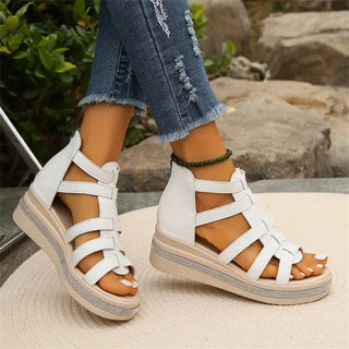 Sandaletten für Damen - Bequeme Sandalen mit fußbett für Sommer