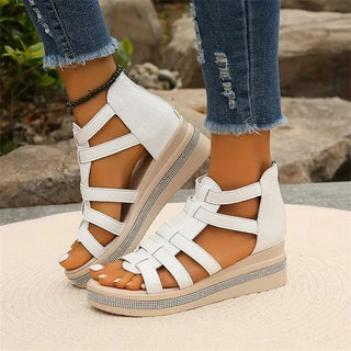 Sandaletten für Damen - Bequeme Sandalen mit fußbett für Sommer