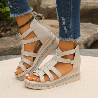 Sandaletten für Damen - Bequeme Sandalen mit fußbett für Sommer