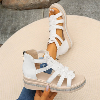 Sandaletten für Damen - Bequeme Sandalen mit fußbett für Sommer