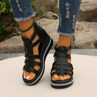 Sandaletten für Damen - Bequeme Sandalen mit fußbett für Sommer