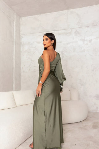 Abendkleid für Damen - Elegantes Ballkleid mit hohem Beinschlitz für Hochzeiten