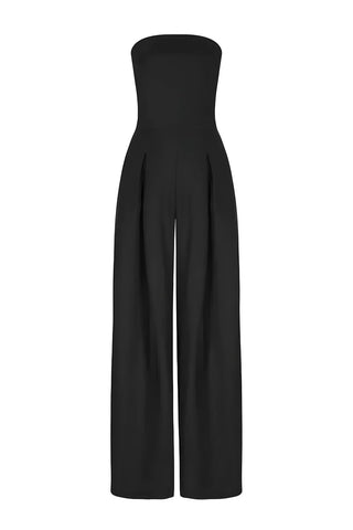 Jumpsuit - Trägerloser Jumpsuit Mit Weitem Hosenbein