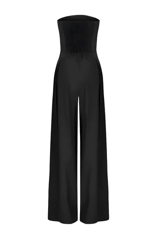 Jumpsuit - Trägerloser Jumpsuit Mit Weitem Hosenbein
