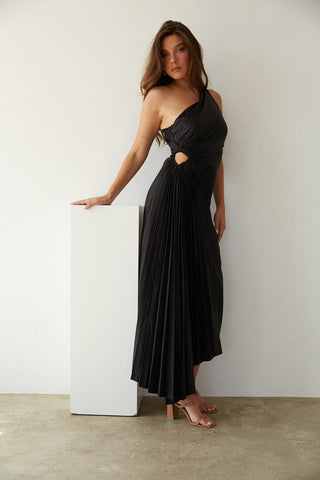 Abendkleid für Damen - Elegantes One-Shoulder Brautjungfernkleid